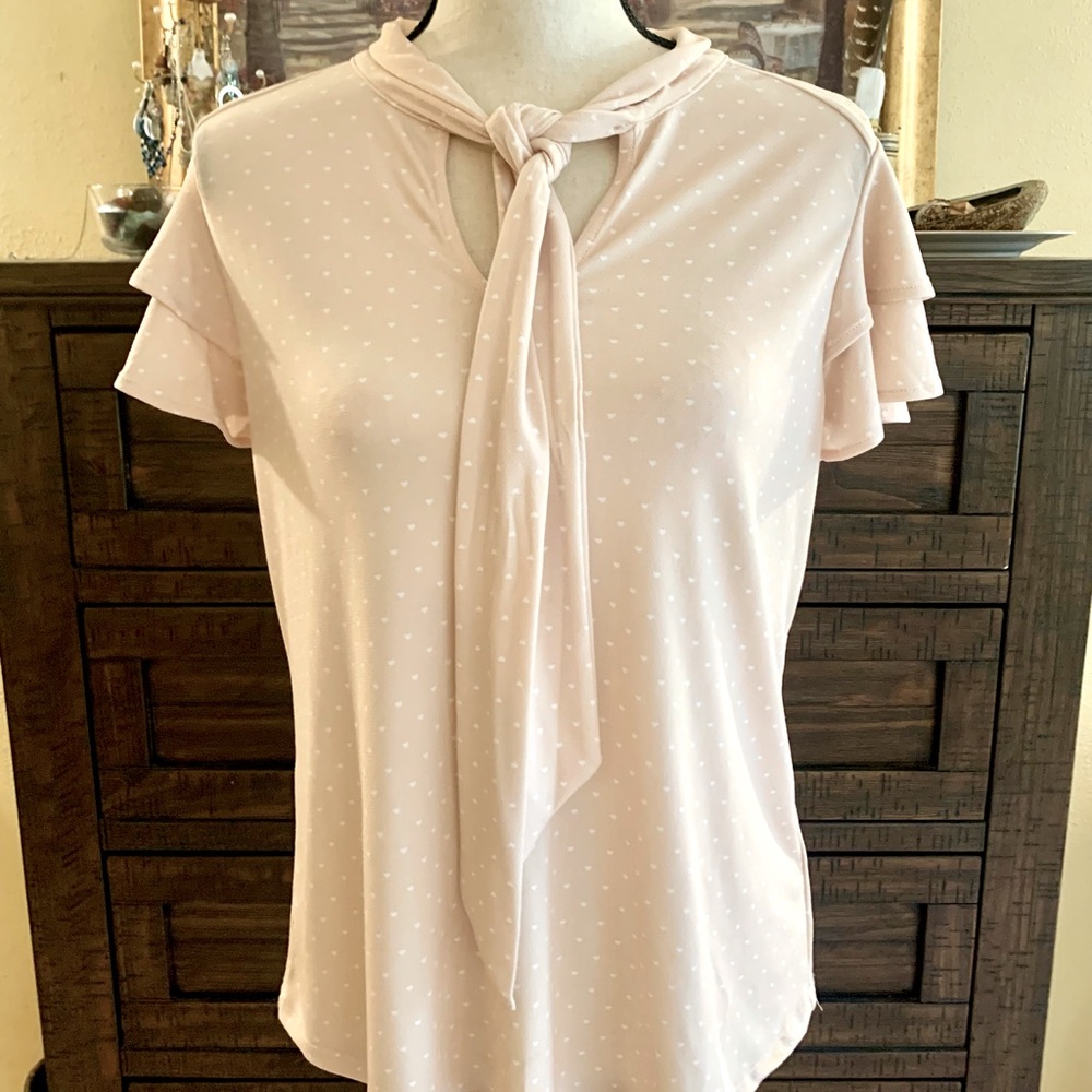 Adrianna Papell tie neck top